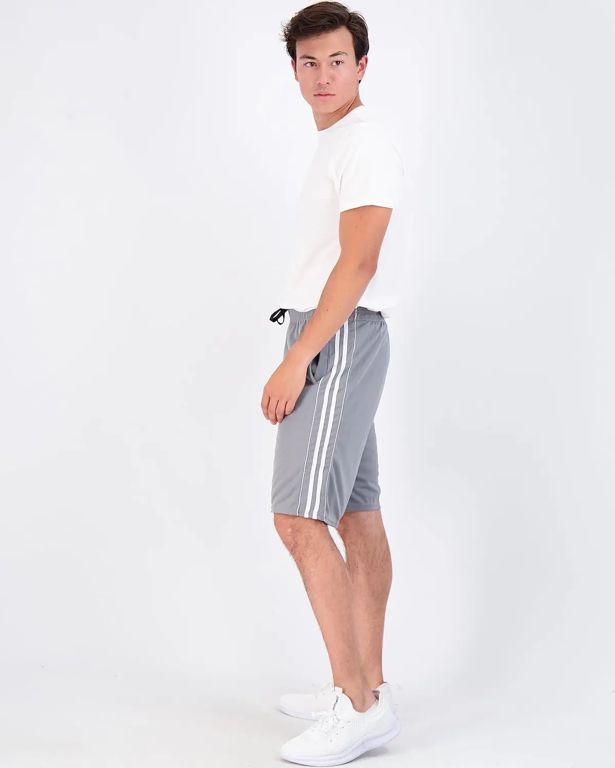 5 Pack-Men's Mesh Athletic Basketball Shorts Quick Dry Activewear with Pockets
