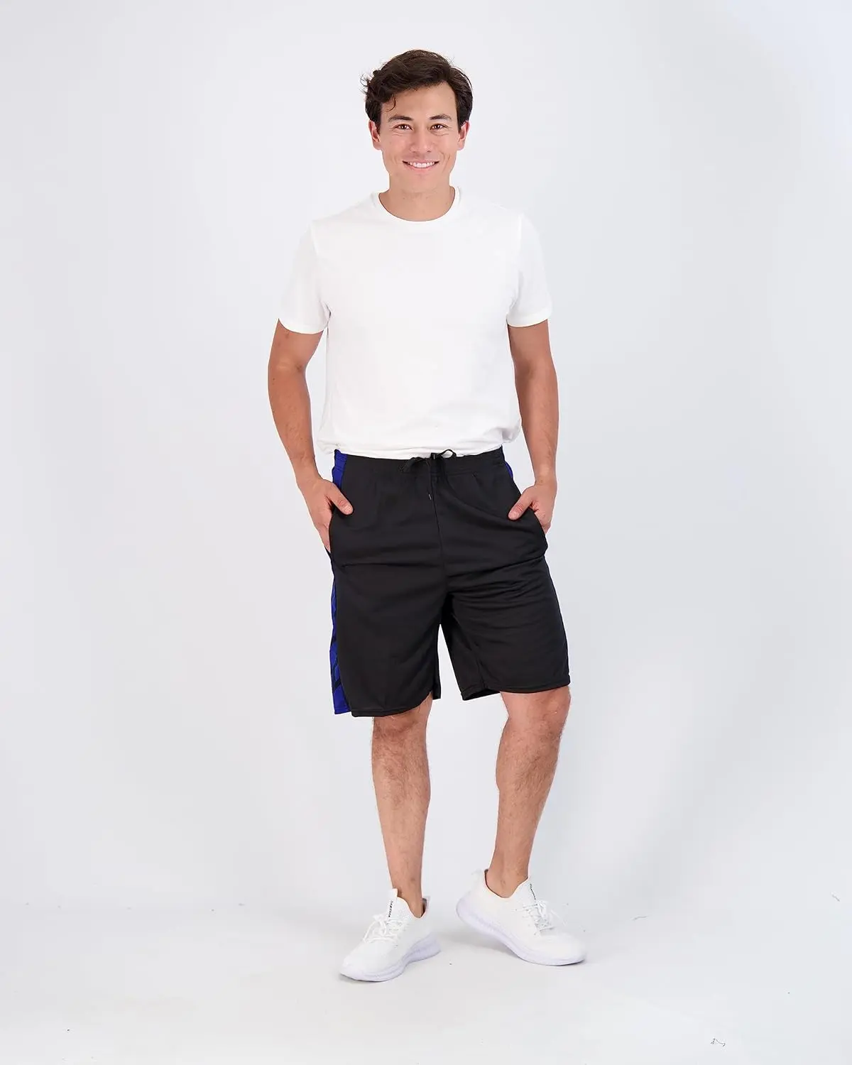 5 Pack-Men's Mesh Athletic Basketball Shorts Quick Dry Activewear with Pockets