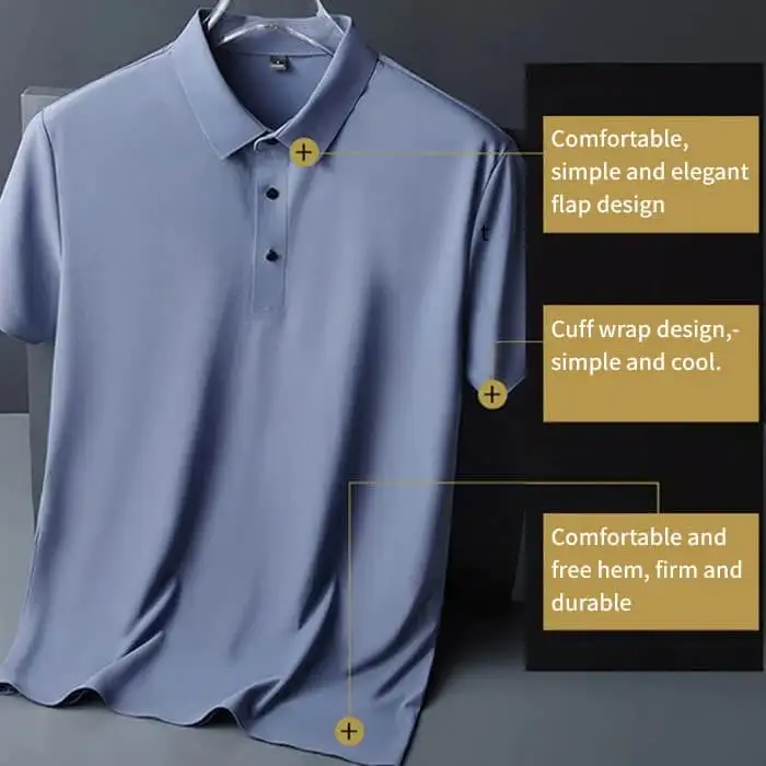 8 PACK-🎁 Men's business casual short sleeve polo shirts👕