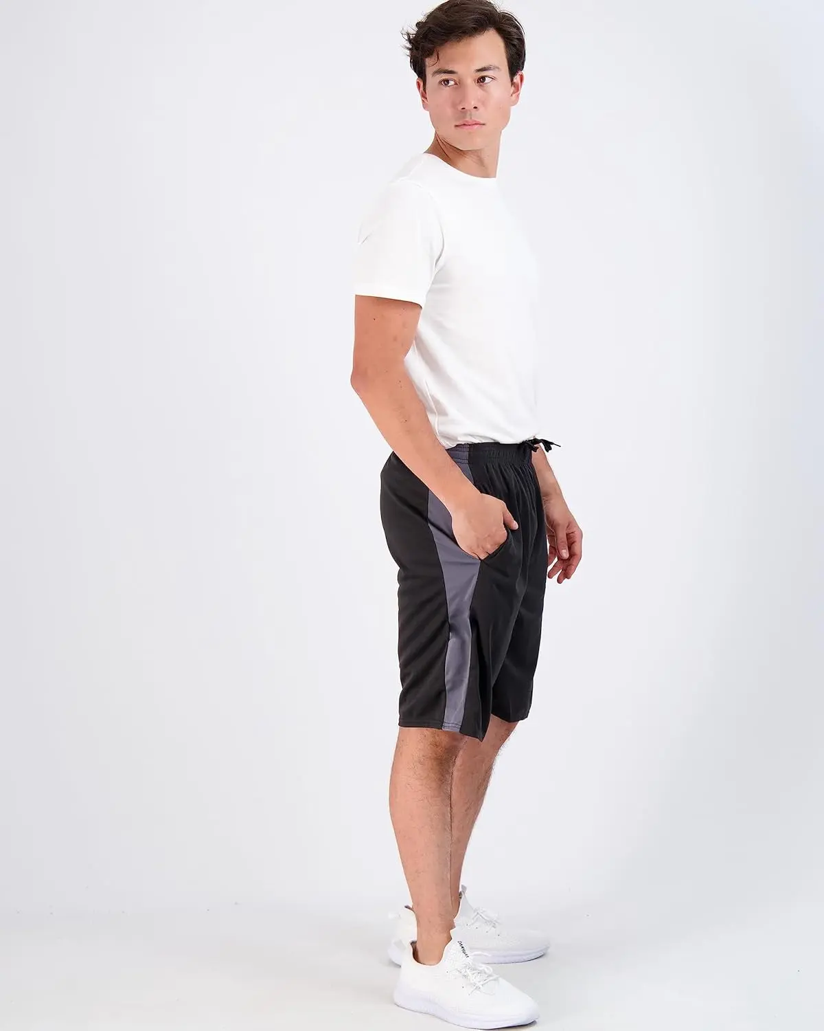 5 Pack-Men's Mesh Athletic Basketball Shorts Quick Dry Activewear with Pockets