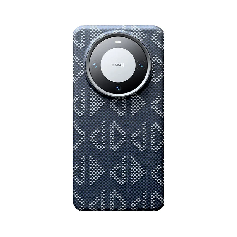Armor King Geometric Impression Aramid Fiber MagSafe Non-Slip Slim Light Case Cover