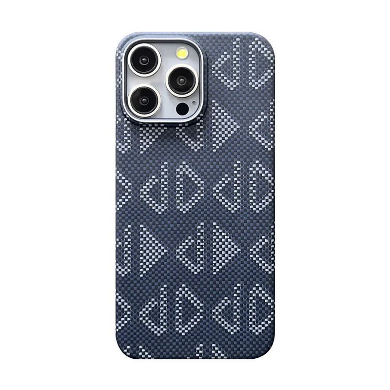 Armor King Geometric Impression Aramid Fiber MagSafe Non-Slip Slim Light Case Cover