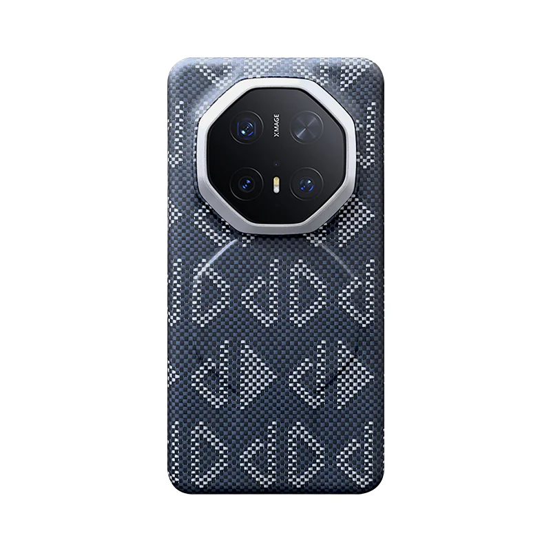 Armor King Geometric Impression Aramid Fiber MagSafe Non-Slip Slim Light Case Cover