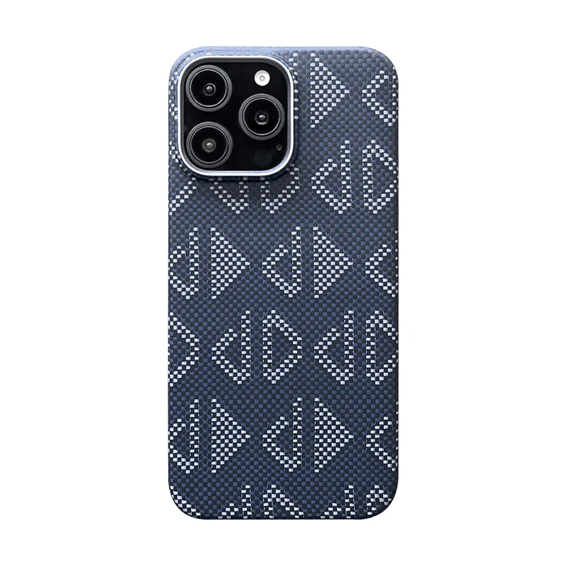 Armor King Geometric Impression Aramid Fiber MagSafe Non-Slip Slim Light Case Cover