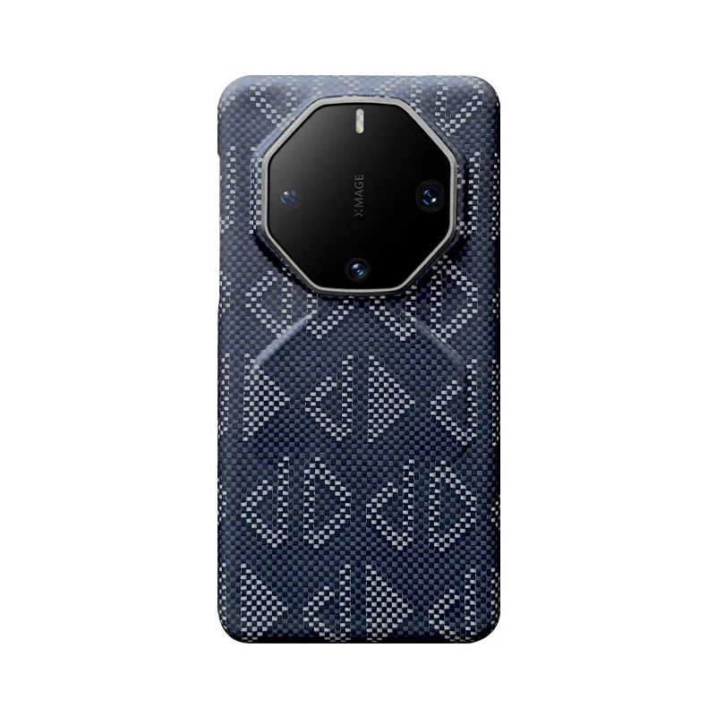 Armor King Geometric Impression Aramid Fiber MagSafe Non-Slip Slim Light Case Cover